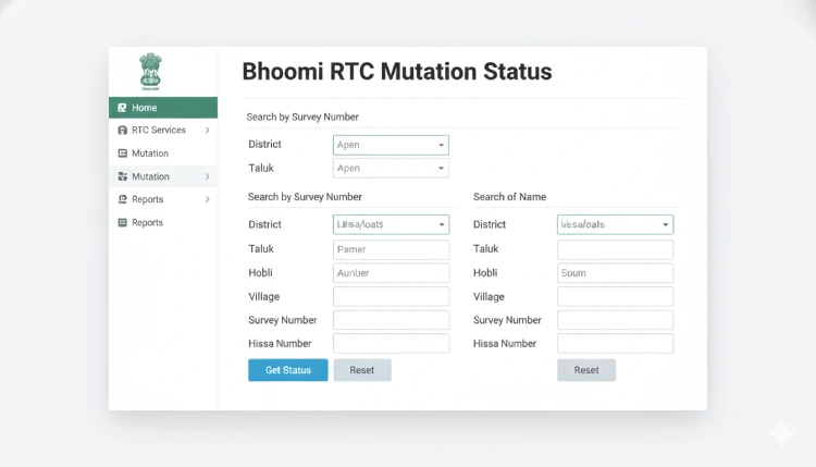 Bhoomi RTC Mutation Status