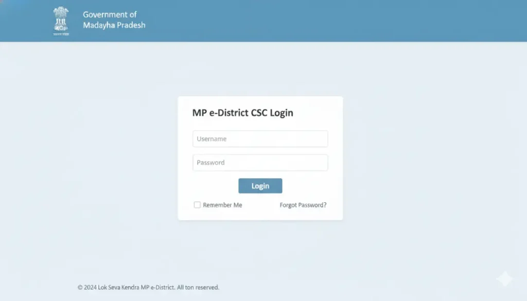 MP e-District CSC Login